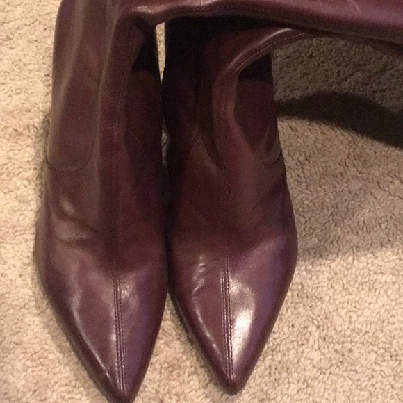 Brown leather boots - Picture 5 of 5